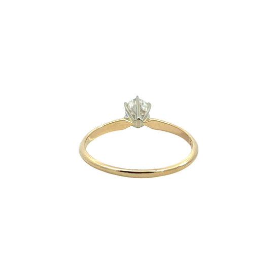 14k Yellow Gold Round Brilliant 0.44tcw Diamond Solitaire Engagement Ring4