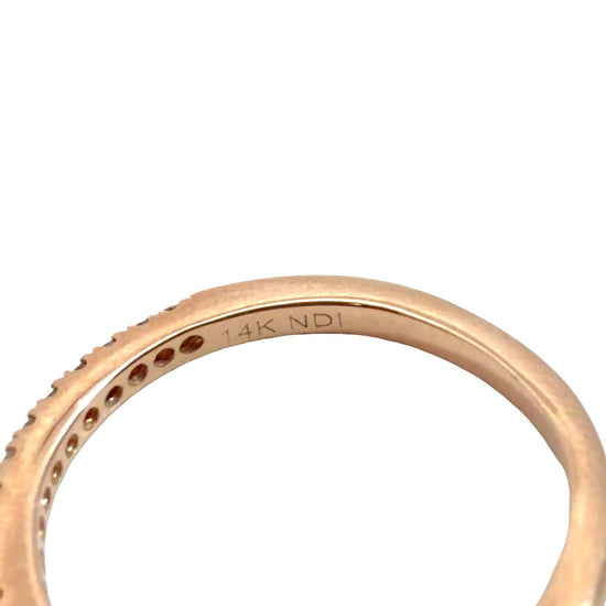 14k Rose Gold Celebration Grand Double Halo 0.88cttw Diamond Bridal Set Size 5.58