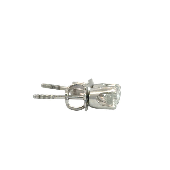 14k White Gold 0.37cttw Diamond Stud Earrings5