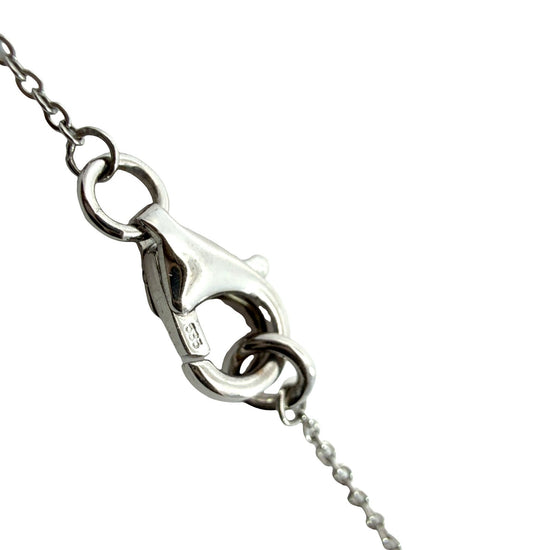 14k White Gold and 0.18cttw Diamond Geometric Pendant Necklace7