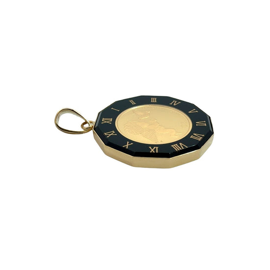 24k Yellow Gold Stamped Queen Elizabeth Coin Pendant2