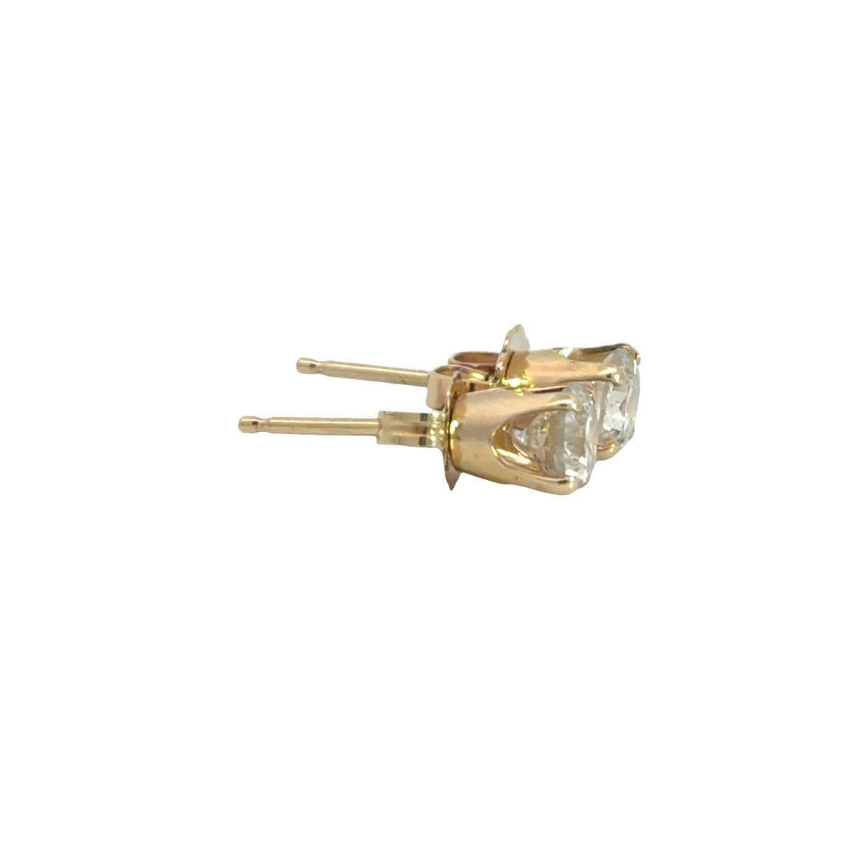 14k Yellow Gold Diamond 0.65cttw Stud Earrings3