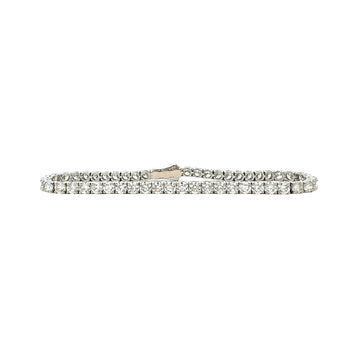 14k White Gold 8.75cttw Diamond Tennis Bracelet 7.5"0