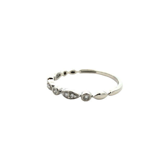Vintage 10k White Gold 0.50cttw Diamond Wedding Set8