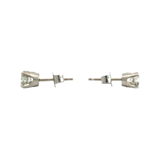 14k White Gold 0.72cttw Diamond Stud Earrings2