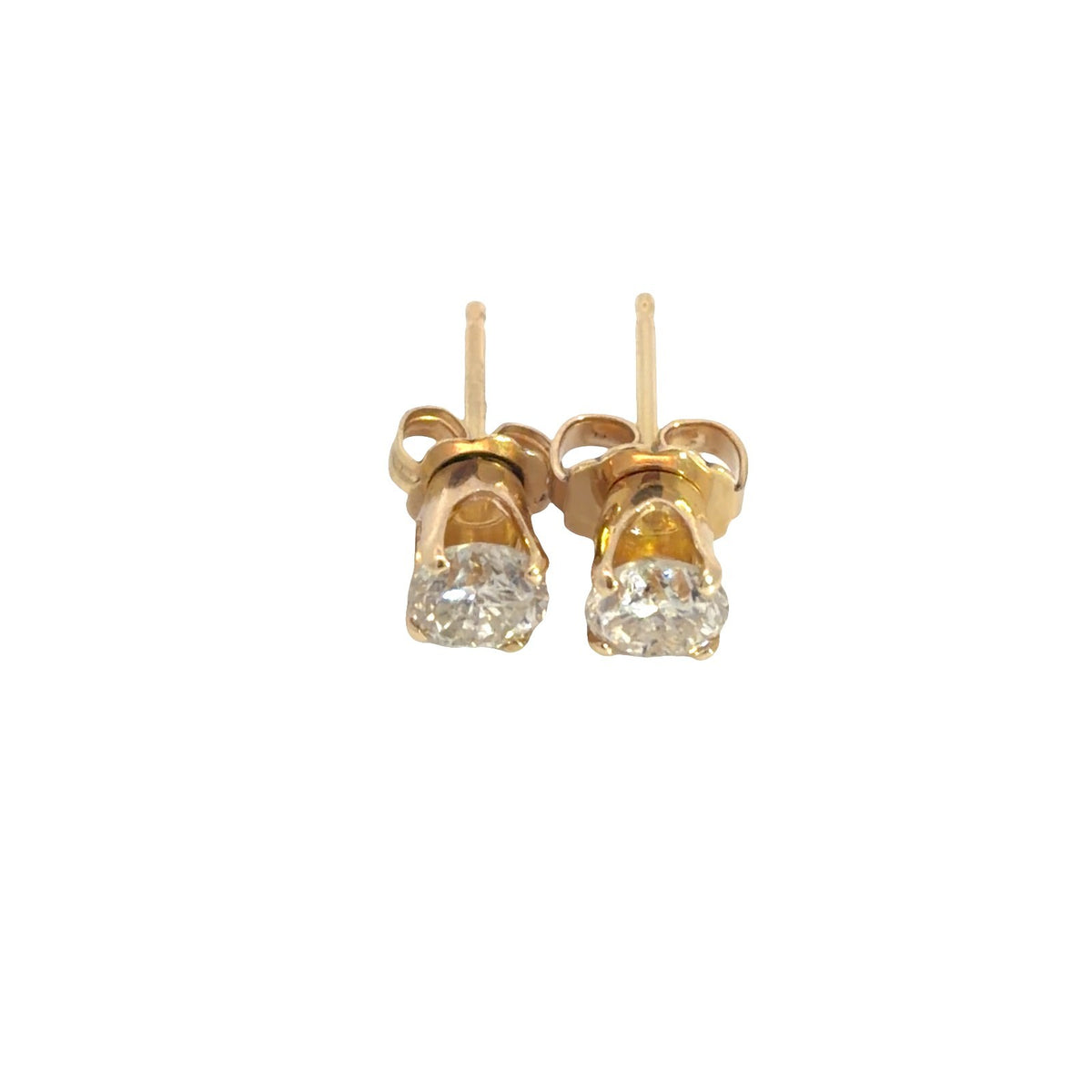 14k Yellow Gold Diamond 0.65cttw Stud Earrings1