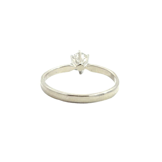 14k White Gold & 0.47tcw Round Brilliant Diamond Solitaire Engagement Ring2