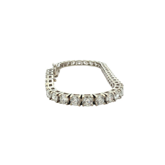14k White Gold 8.05cttw Lab-Grown Diamond Tennis Bracelet5