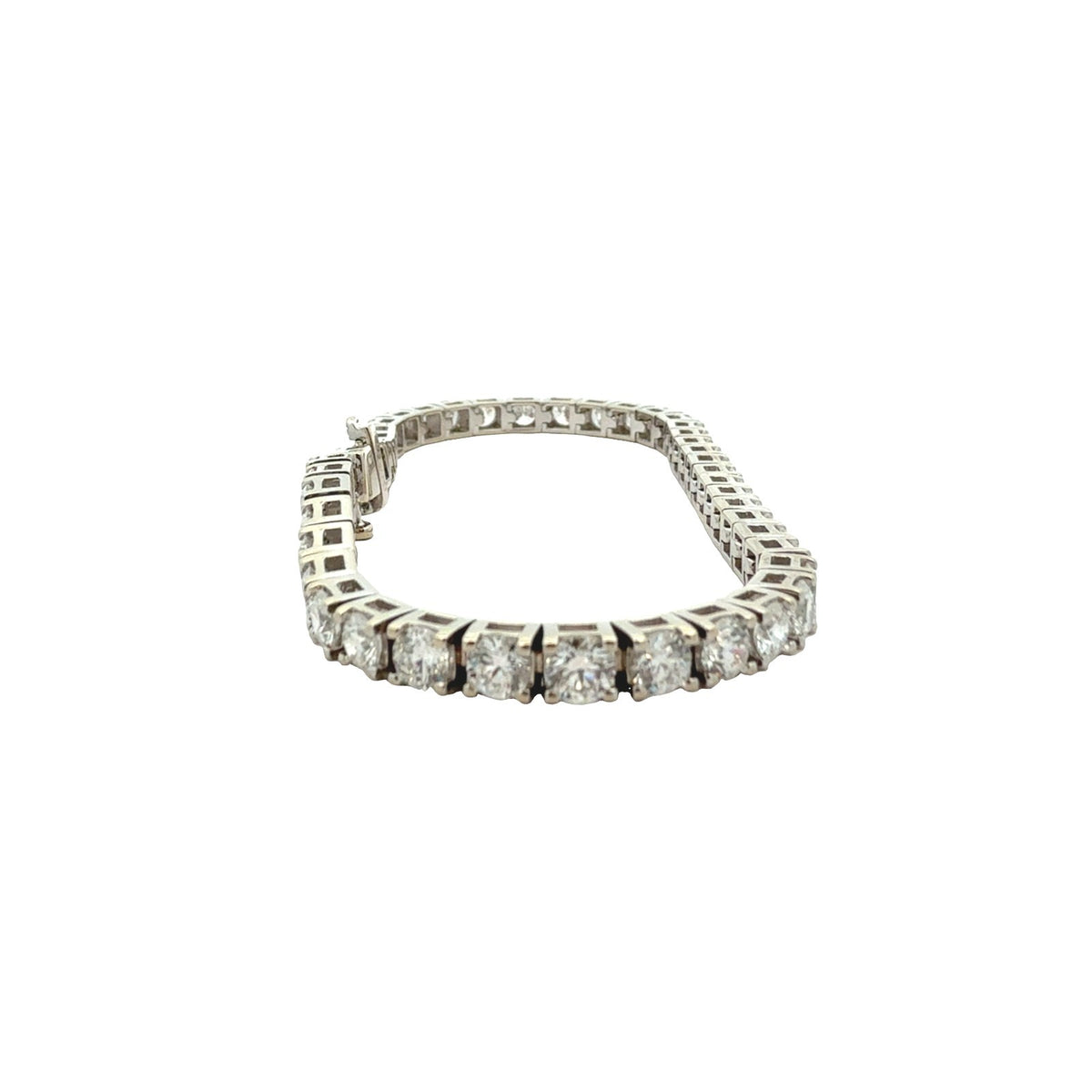 14k White Gold 8.05cttw Lab-Grown Diamond Tennis Bracelet5