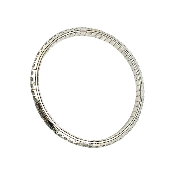 NEW 14k White Gold 6.55cttw Diamond Flexible Tennis Bracelet2