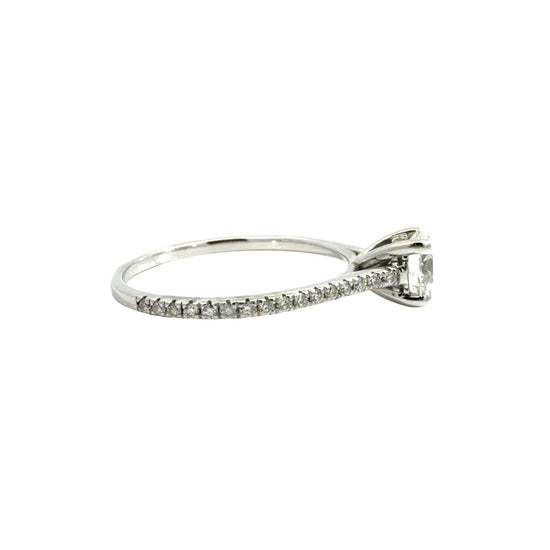 18k White Gold 1.00cttw Diamond Engagement Ring Size 72