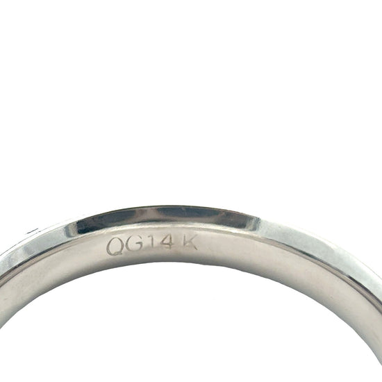 NEW Men's 14k White GoldWedding Band with Milgrain Detailing4