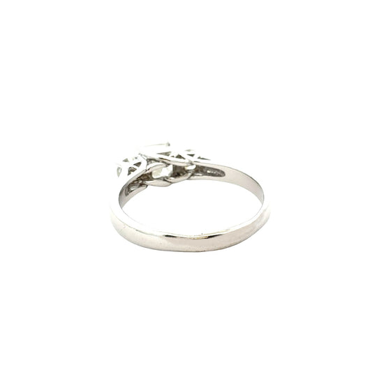 14k White Gold Princess Cut Three-Stone 1.72cttw Diamond Engagement Ring3
