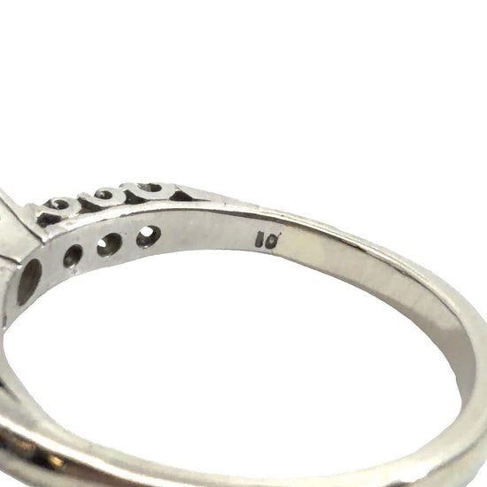 14k White Gold Band & Platinum Engagement Ring with 1.08ctw Diamonds5