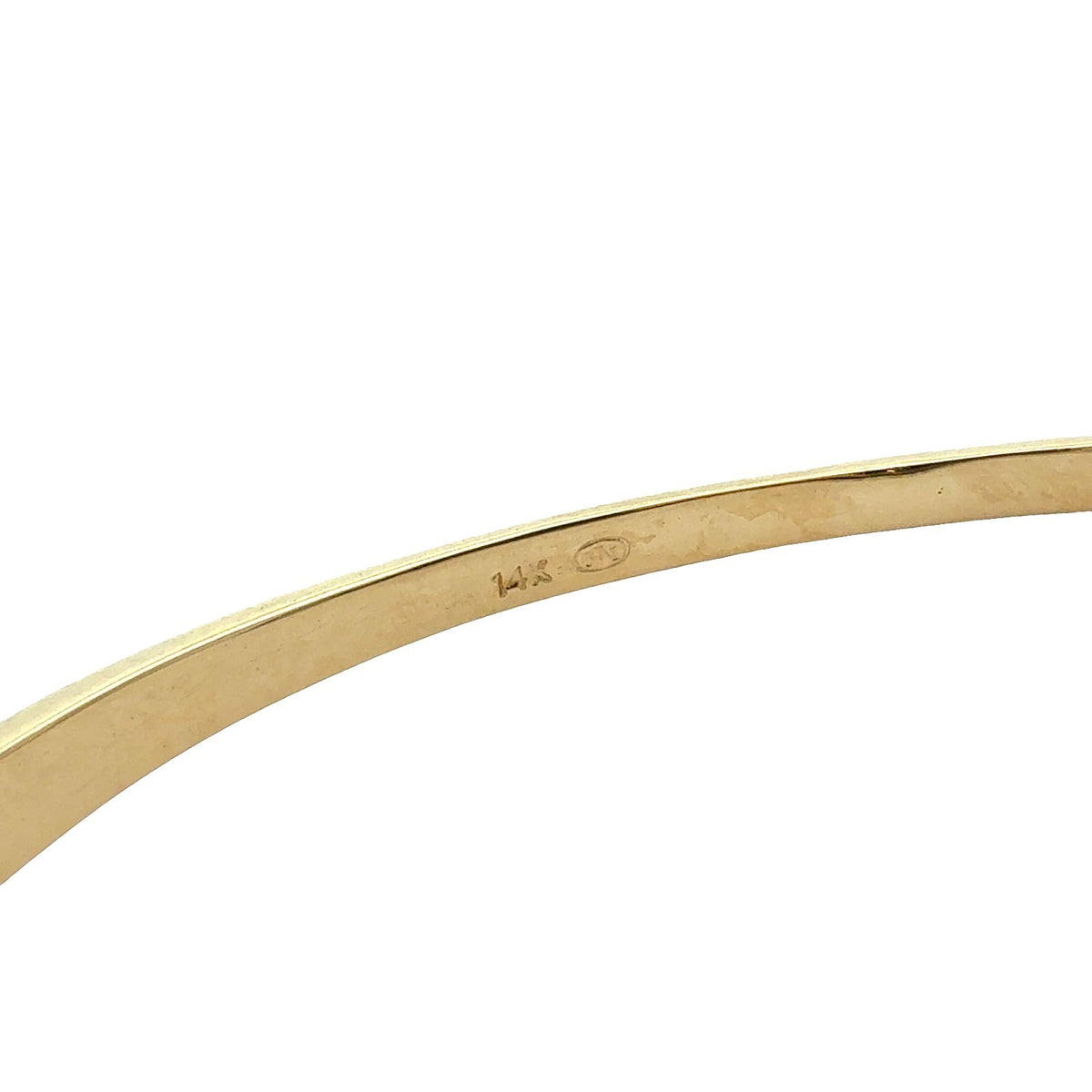 14k Yellow Gold 1.71cttw Diamond Double Row Hinged Bangle Bracelet7