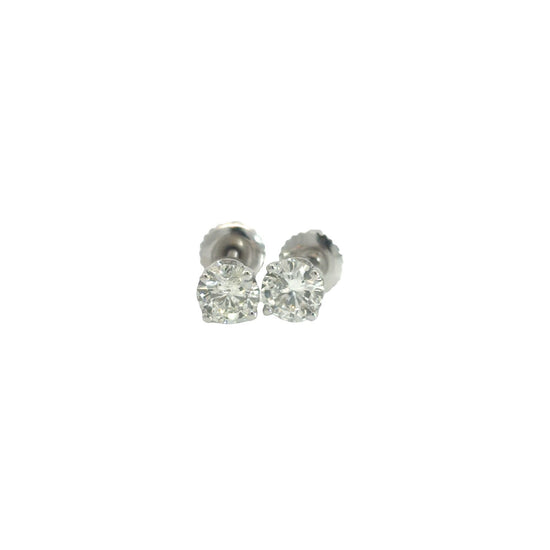 14k White Gold 1.02cttw Diamond Stud Earrings0