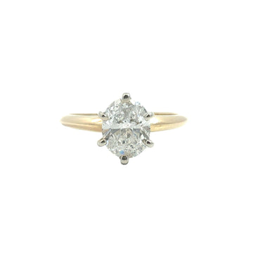 14k Yellow Gold 0.80tcw Diamond Solitaire Engagement Ring Size 60