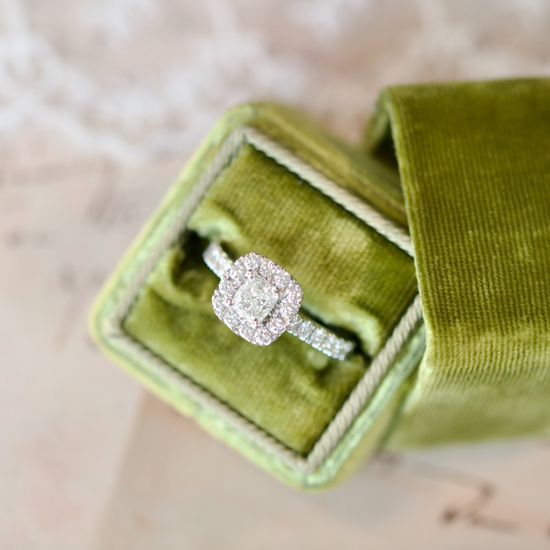 Neil Lane 14k White Gold Cushion-Cut 1.34cttw Diamond Halo Engagement Ring0