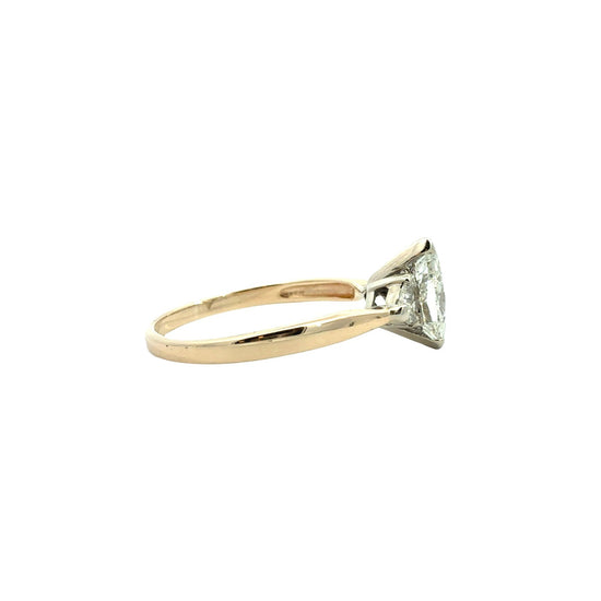 14k Yellow Gold Three-Stone 1.32cttw Diamond Engagement Ring3