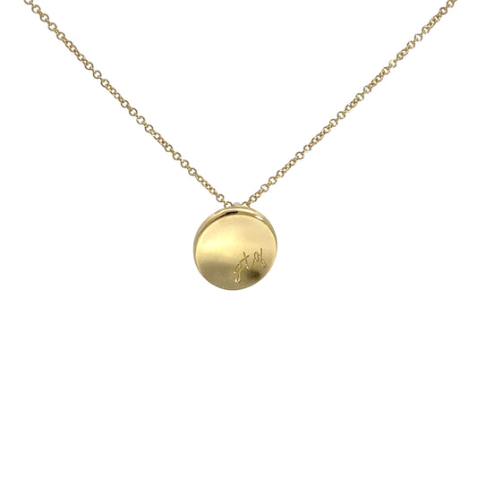 Memphis Tigers Gold Plated GTG Petite Disk Necklace